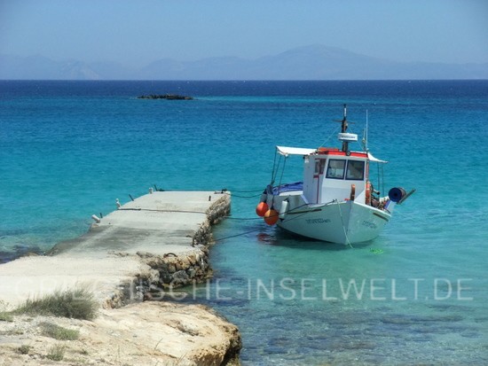 Charokopou Strand - Bootsanleger