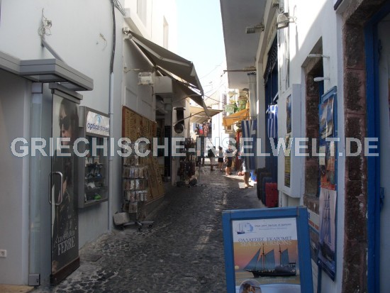 Santorini Thira Einkaufsgasse